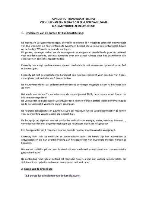 Oproep tot kandidaatstelling – Deskundig lid in het Europees .